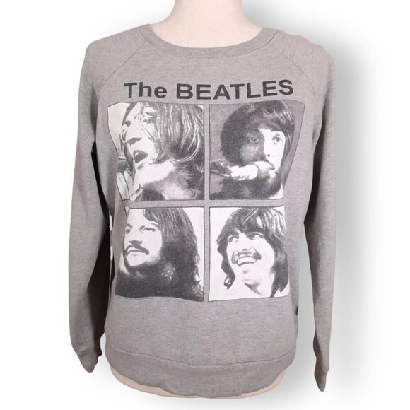 FOREVER 21 Tops - Forever 21 The Beatles Graphic Sweatshirt Size Medium Crew Neck Cotton Blend